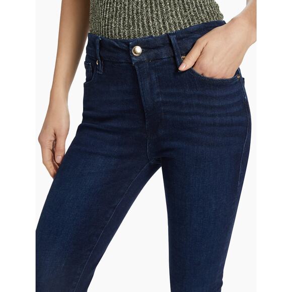 Good American GOOD LEGS Mid-Rise Dark Wash ORGANIC SKINNY JEANS GL873T 2/26 - Picture 1 of 14